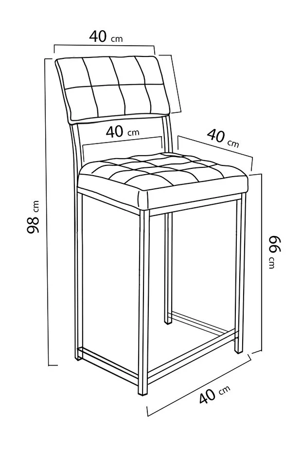 Ash Bar Sandalyesi – 65 cm